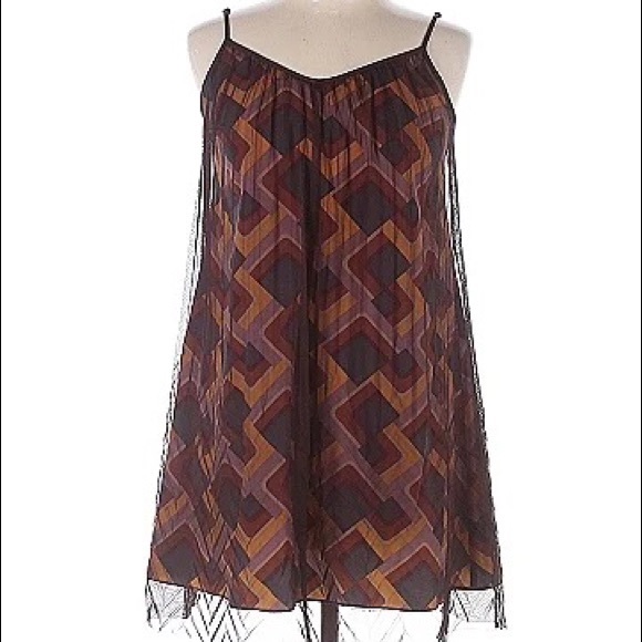 brown fossil dress size medium. Worn once - Picture 6 of 6